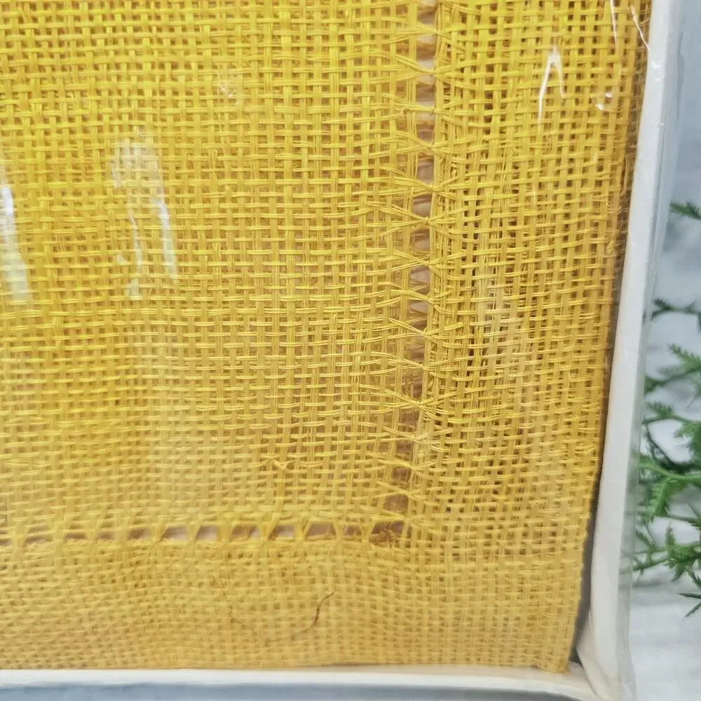 Vintge Retro Kemp & Beatley 70s Orange Abaca Placemats & Coasters NOS Groovy MCM